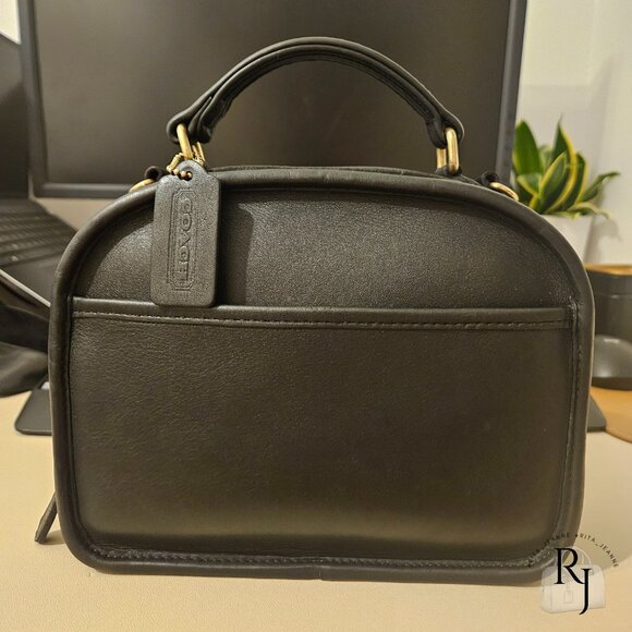 #1 Coach Vintage Lunch Box Zip | 9991 | Black | 1996 - Picture 2 of 16